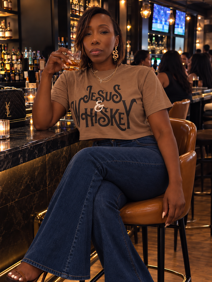 JESUS & WHISKEY UNISEX TEE